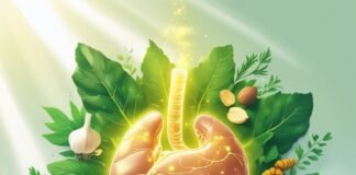 Foods That Naturally Support Liver Detox Without Juice Cleanses Liver surrounded by lemons, garlic, for detox