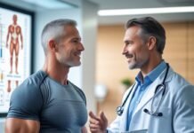 Is TRT (Testosterone Replacement Therapy) the Answer to Weight Loss? Man considering testosterone replacement therapy for weight loss and body composition