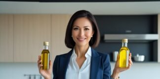 Seed Oils vs. Whole Fats: Latest Findings from New Nutrition Research woman holding seed oils and whole fats
