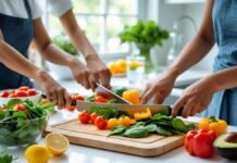 Cooking Tips for Healthy Meals: Easy Hacks to Improve Nutrition at Home Cutting up vegtables on chopping board