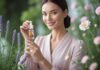 How to Use Seasonal Flower Extracts to Boost Mood Naturally Woman holding flower extract