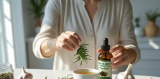 How to Do a Natural Parasite Cleanse the Right Way person preparing a natural parasite cleanse at home.