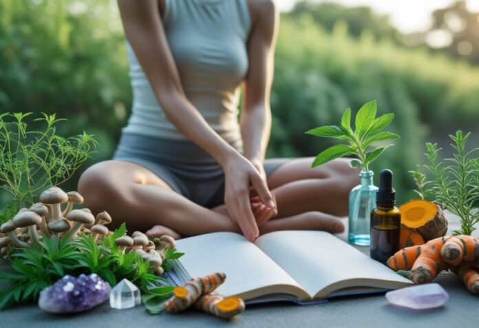 a person journaling about holistic healing