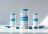 Why You Need Boron: The Mineral That Does It All "Boron supplement bottles with white tablets and blue capsules displayed on a white surface, highlighting health and dietary benefits of Boron."