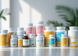 Do Weight Loss Supplements Work? What Science Says About Their Effectiveness Various weight loss supplement bottles with different labels and colors displayed on a bright white surface, highlighting dietary supplement options for weight management.