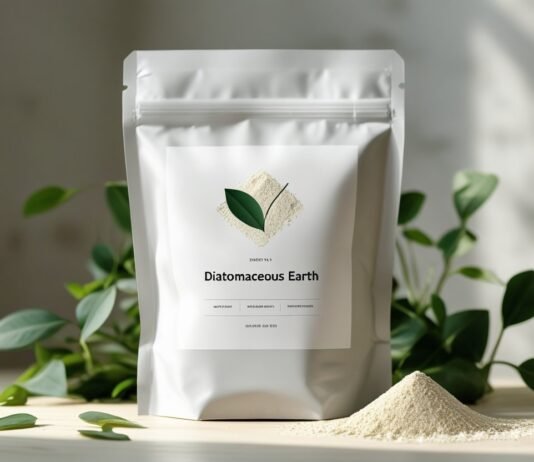 Everything You Need to Know About Diatomaceous Earth: Uses and Benefits Diatomaceous earth in packaging with a brand