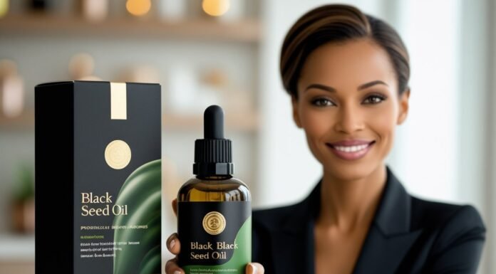 Black Seed Oil Benefits: Everything You Need to Know beautiful woman holding a bottle of black seed oil